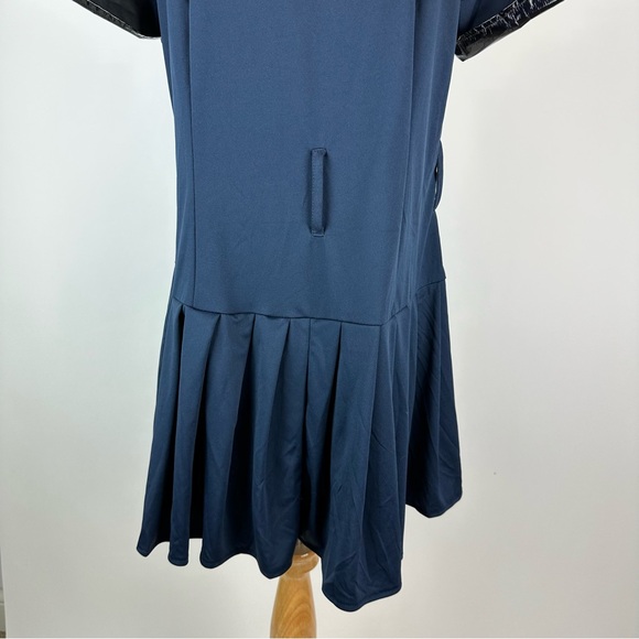 Police Costume Dress Stretch Pleated Skirt Navy Black Plus Size 18/20 - Picture 12 of 14